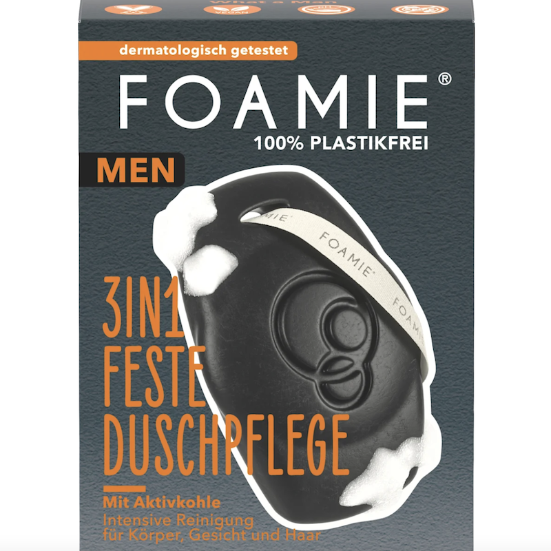 德国直邮Foamie Men 3in1男士香皂 固体洗发水沐浴露洗面奶三合一