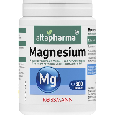 德国直邮 altapharma Magnesium 补充镁元素片剂 300片