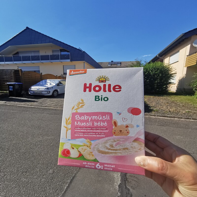 德国直邮 Holle BIO泓乐有机婴儿宝宝米粉米糊 水果谷物麦片250g