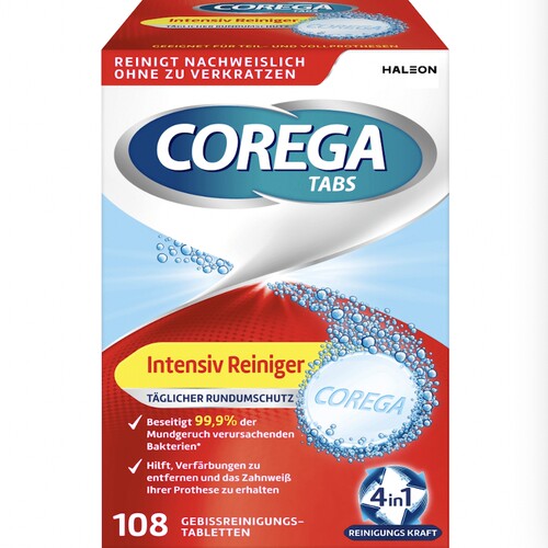 德国直邮 COREGA Tabs 假牙清洁泡腾片 清新口气 义齿牙套清洗剂