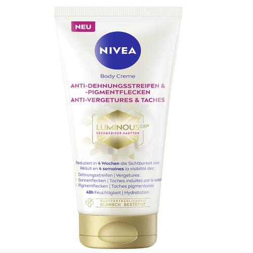 德国直邮本土版Nivea妮维雅LUMINOUS630 抗黑细纹保湿身体乳200ml