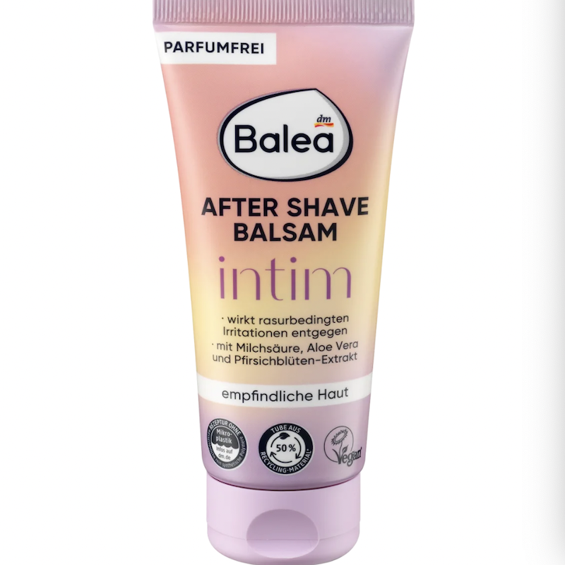 德国直邮Balea After Shave Balsam女士芦荟私处脱毛剃须后护理膏