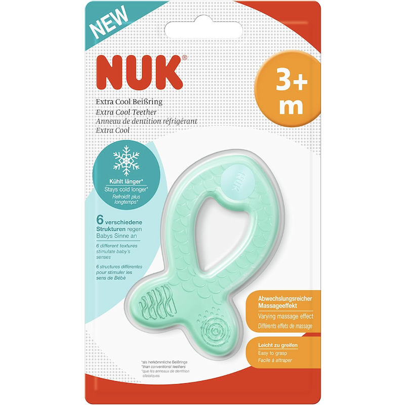 德国直邮 NUK婴幼儿童冷凝牙胶咬环 舒缓牙龈 易抓取 无BPA 3个月