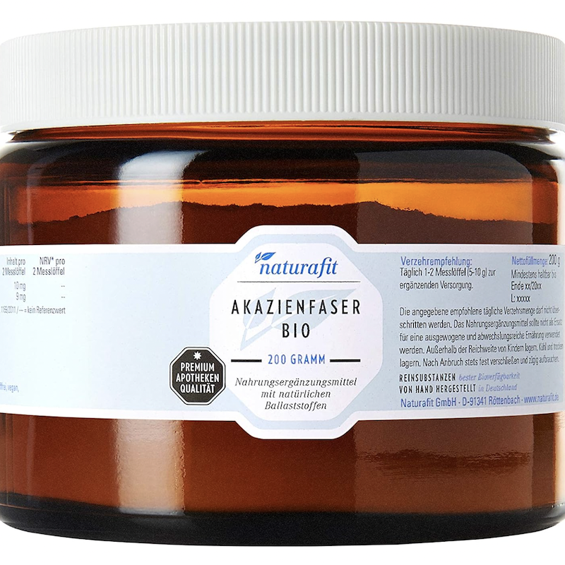 德国直邮 naturafit Akazienfaser Bio Pulver天然有机植物纤维粉