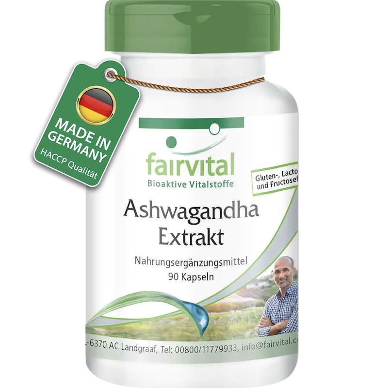 德国直邮 Fairvital Ashwagandha Extrakt 印度人参胶囊 南非醉茄