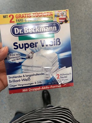 德国代购Dr.Beckmann Super Weiss贝克曼博士衣物增白亮白去污渍