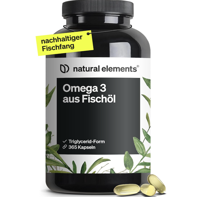 德国直邮natural elements Omega3鱼油海藻油胶囊EPA DHA大脑视力