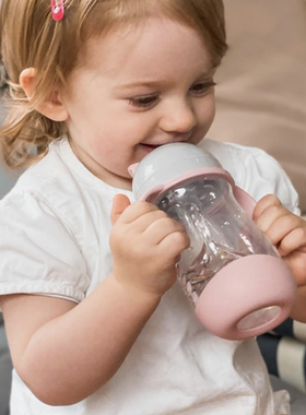 德国直邮 dentistar婴幼儿硅胶饮水杯 儿童重力球果汁杯 防漏防滑