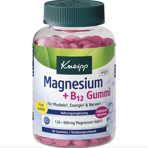 德国dm直邮 Kneipp Magnesium + B12 维生素镁元素软糖 膳食补充