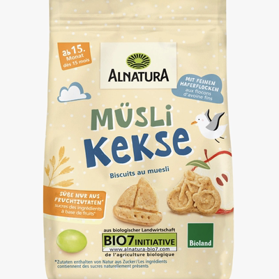 德国直邮 Alnatura有机燕麦棒可可饼干 低龄宝宝零食3岁1岁10个月