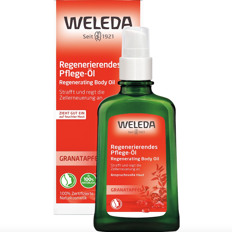 德国直邮 Weleda维蕾德红石榴护肤油 身体按摩精油 紧实焕活100ml