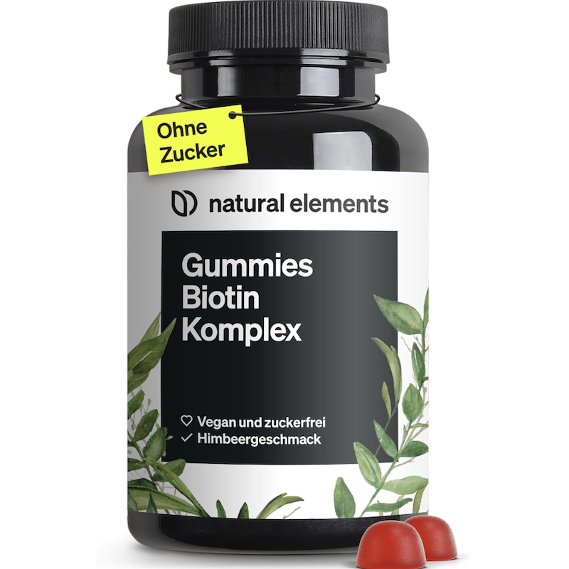 德国直邮 natural elements 天然植物生物素软糖 无糖 护发美肤