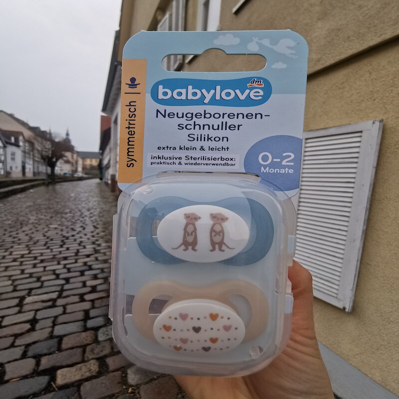 德国直邮 babylove硅胶安抚奶嘴2个装 新生儿0-6-18-36m 日用夜光