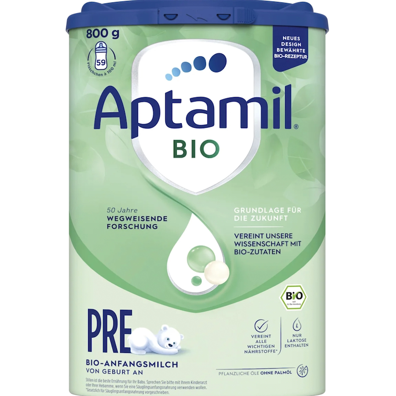 德国直邮Aptamil Pre Bio爱他美有机版新生婴幼儿配方奶粉2段800g