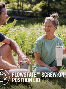 德国直邮 Stanley Quencher H2.0大容量健身水杯手柄吸管保冷冰块