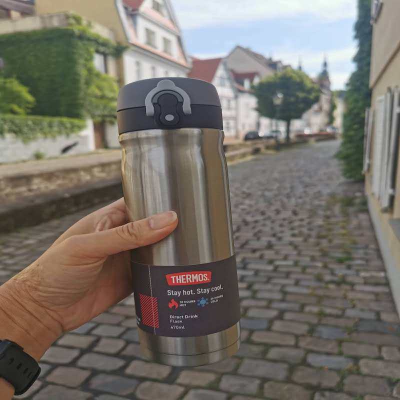 德国直邮 thermos 膳魔师双层18/8不锈钢保冷保温杯防漏水壶470ml