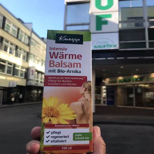 德国直邮Kneipp Intensiv Warme山金车热疗按摩膏 强效舒缓颈肩背