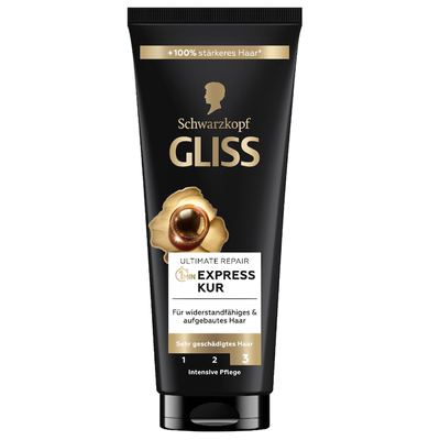 德国直邮 Schwarzkopf GLISS 1分钟强化修复受损发膜 角蛋白珍珠