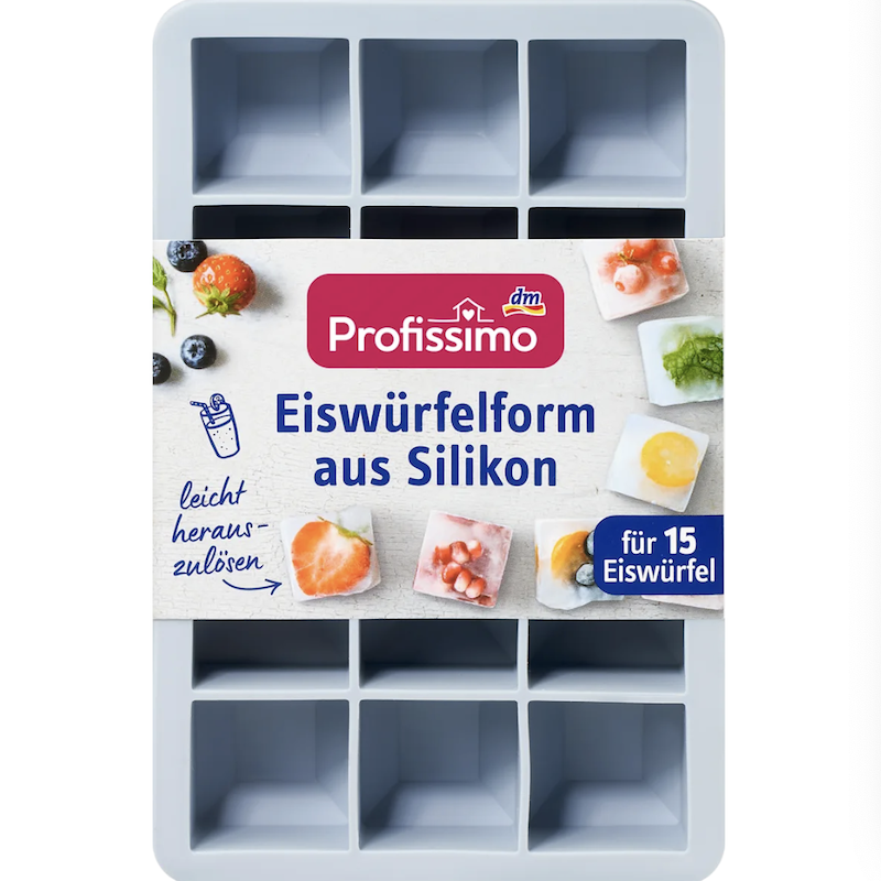 德国直邮 Profissimo硅胶冰格 制冰盒 无异味 冻冰块辅食15格大号