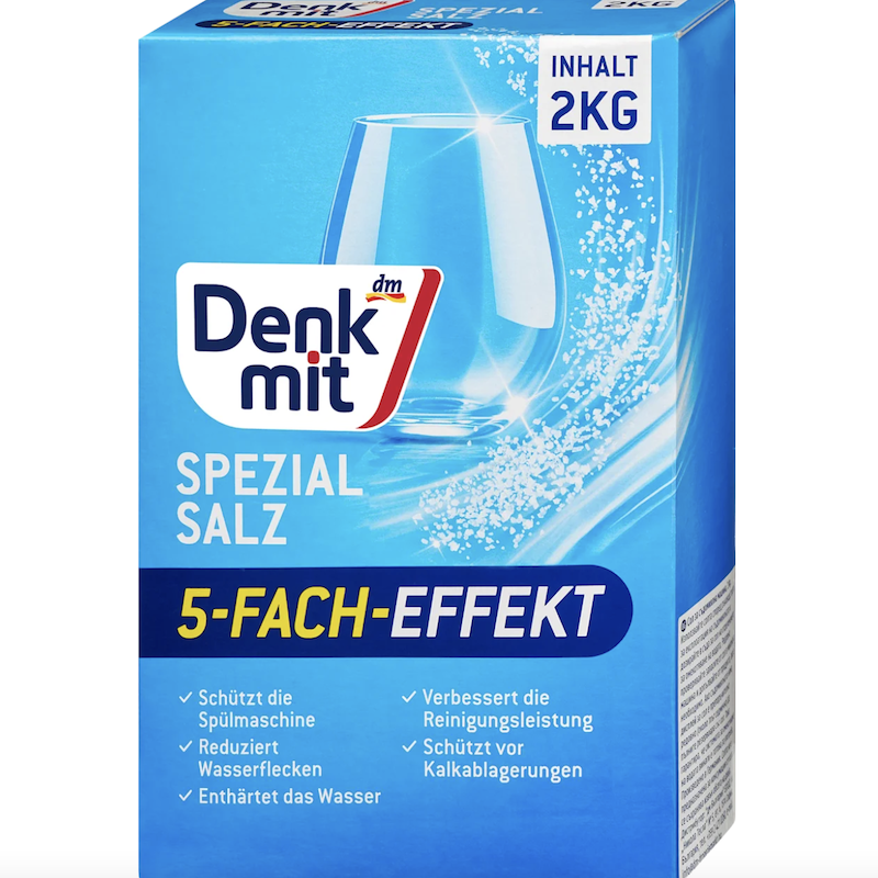 德国直邮 denkmit洗碗机专用洗碗盐 软化水质洗涤剂 减少水渍2kg