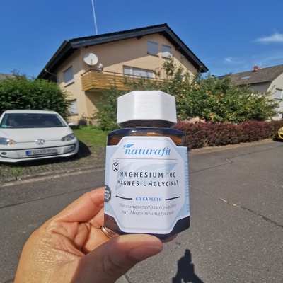 德国直邮naturafit Magnesium Glycinat 100mg纯甘氨酸镁胶囊60粒