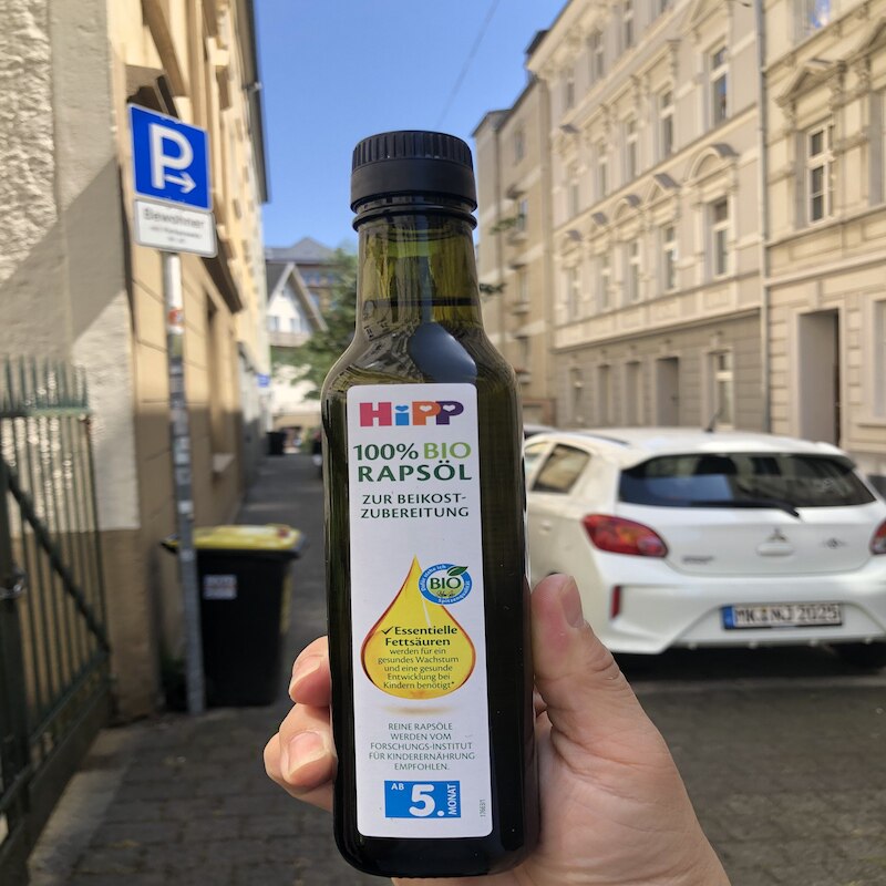 德国直邮 HiPP喜宝有机天然菜籽油婴儿宝宝食用油凉拌炒菜5个月+