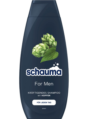 德国直邮 Schauma男士洗发水沐浴露洗面奶三合一 活性炭深层清洁