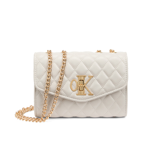 CORALDAISY/卡洛黛茜小众设计高级感小香风菱格链条包单肩斜挎包