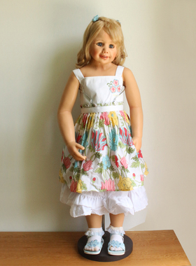 杰作古董娃娃中古胶皮娃娃国外艺术家Molly 和Sonja Hartmann作品