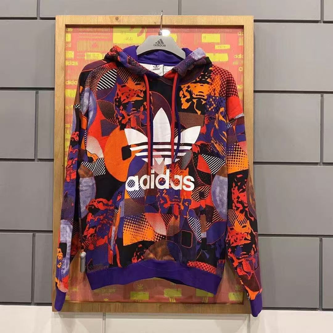 Adidas三叶草CNY现货易烊千玺同款 男休闲套头衫 连帽卫衣 GN5448