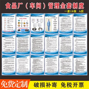 食品安全生产管理车间制度加工安全检查进入车间流程图七步洗手法
