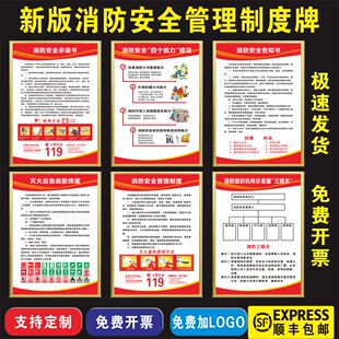 消防安全管理制度消防安全检查制度三提示四个能力应急预案承诺书