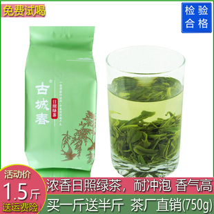 绿茶2025日照绿茶新茶春茶高山云雾绿茶叶山东浓香炒青500克 包邮