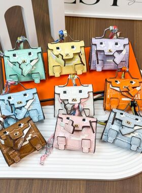 笑脸包马赛克娃娃包挂件可爱包包耳机包零钱包千禧娃娃包潮饰品