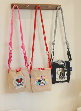 米老鼠正版授权卡通刺绣购物袋正品时尚环保休闲手提旅行单肩包潮