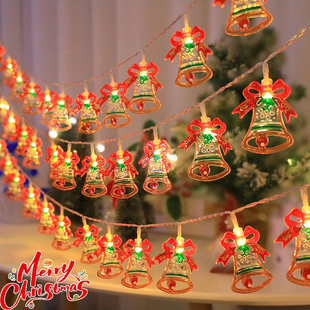 led小彩灯闪灯串灯圣诞树老人造型氛围灯带圣诞节装饰品布置道具