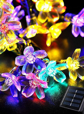 led太阳能灯户外庭院灯串灯防水花园别墅装饰星星灯串闪灯带自动