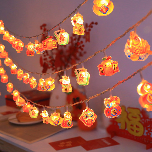 新年圣诞节装饰彩灯闪灯串灯