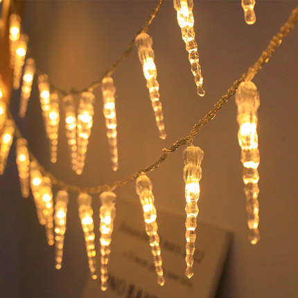 露营灯氛围串灯LED复古星星圆珠灯串网红氛围布置户外卧室装饰灯