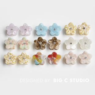 韩国ins风可爱少女刘海抓夹醋酸百搭侧边公主夹小号简约鲨鱼夹子