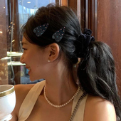 fever同款 彩钻发夹韩系高级感侧边刘海夹甜美少女百搭碎发鸭嘴夹