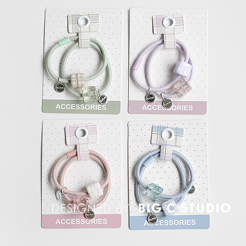 韩国春夏新款可爱碎花格子发圈甜美少女百搭马尾丸子头发绳橡皮筋,饰品/流行首饰/时尚饰品新,发饰,淘宝优惠券,粉丝福利购,淘宝优惠卷