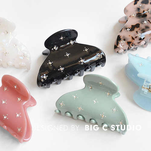 难哄章若楠同款半扎发抓夹