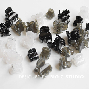 日系简约迷你小抓夹公主头前额侧边刘海碎发夹编发头顶发卡头饰品