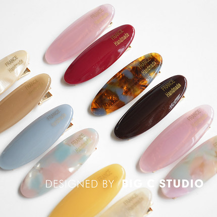 2只装~韩系甜美少女百搭发夹小清新醋酸碎发刘海侧边夹小号鸭嘴夹