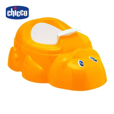 意大利原装Chicco/智高 幼儿学习便盆橘黄色 儿童专用坐便器包邮