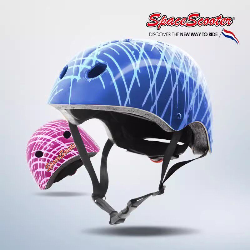 Space Scooter 太空滑板车儿童轮滑头盔滑板溜滑冰冰护头