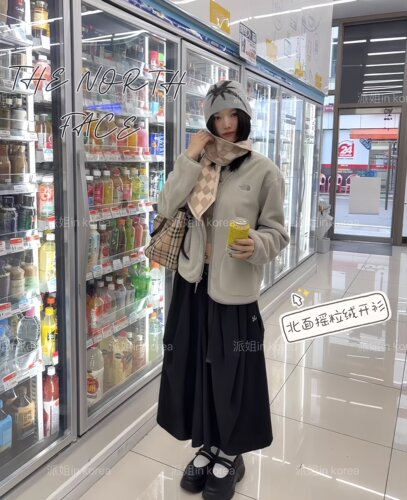 派姐inKorea北面普标25新舒适柔软抓绒保暖外套女士NJ4FR82
