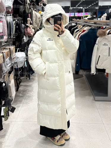 派姐inKorea EIDER 经典大被子80%绒长款羽绒服男女DUW25582