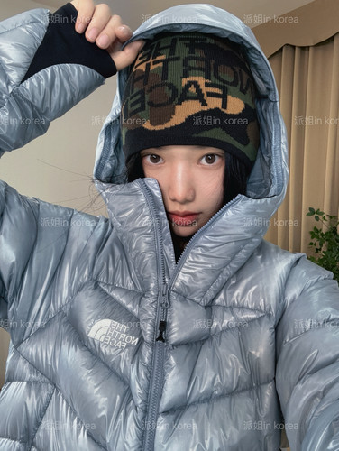 派姐 in Korea 北面普标26保暖大logo针织帽冷帽男女NE3BS80